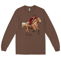 Chestnut christmas cowgirl Long Sleeve Tee - RanaPortraitStore