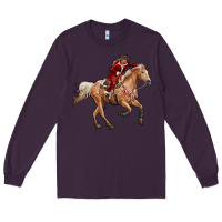 Plum christmas cowgirl Long Sleeve Tee - RanaPortraitStore