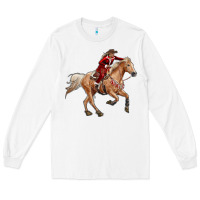 White christmas cowgirl Long Sleeve Tee - RanaPortraitStore