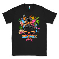 Black summer vibes messy bun Classic Tee - Zillion Design Studio