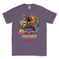 Lavender summer vibes messy bun Classic Tee - Zillion Design Studio