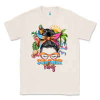 Natural summer vibes messy bun Classic Tee - Zillion Design Studio
