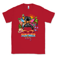 Red summer vibes messy bun Classic Tee - Zillion Design Studio