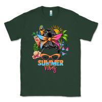 Sports Green summer vibes messy bun Classic Tee - Zillion Design Studio
