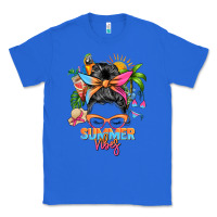 True Royal summer vibes messy bun Classic Tee - Zillion Design Studio