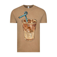 Vintage Coffee iced latte Vintage Tee - BarkalooDesign