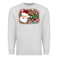 Dove Grey ho ho ho santa Premium Sweatshirt - AdoDesignShop
