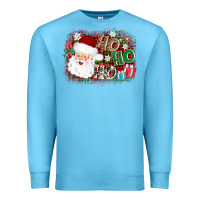 Ocean Blue ho ho ho santa Premium Sweatshirt - AdoDesignShop