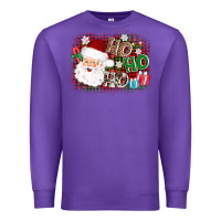 Purple ho ho ho santa Premium Sweatshirt - AdoDesignShop