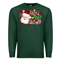 Sports Green ho ho ho santa Premium Sweatshirt - AdoDesignShop