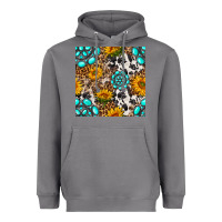 Storm western gemstone and sunflower seamless pattern Heavyweight Hoodie - BundleAndBundleShop