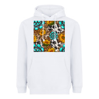 White western gemstone and sunflower seamless pattern Heavyweight Hoodie - BundleAndBundleShop
