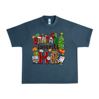 Midnight Navy santa's favorite hr Urban Heavy Tee - Zillion Design Studio
