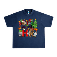 Navy santa's favorite hr Urban Heavy Tee - Zillion Design Studio