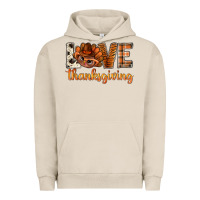 Pigment French Oak love thanksgiving with turkey bbs Urban Hoodie - BundleAndBundleShop