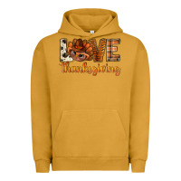Pigment Peanut Butter love thanksgiving with turkey bbs Urban Hoodie - BundleAndBundleShop