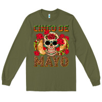 Army Green Cinco de Mayo Long Sleeve Tee - texasbilliewilder