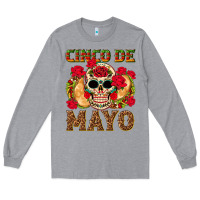 Heather Grey Cinco de Mayo Long Sleeve Tee - texasbilliewilder