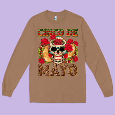 Cinco De Mayo Long Sleeve Tee Designed By Texasbilliewilder