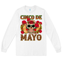 White Cinco de Mayo Long Sleeve Tee - texasbilliewilder