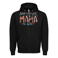 Black glitter and dirt mama of both Zipper Hoodie - RacoonDesign