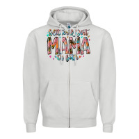 Dove Grey glitter and dirt mama of both Zipper Hoodie - RacoonDesign