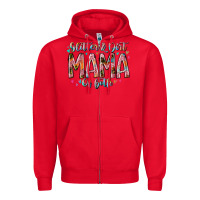 Red glitter and dirt mama of both Zipper Hoodie - RacoonDesign
