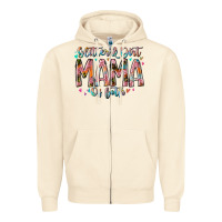 Sandshell glitter and dirt mama of both Zipper Hoodie - RacoonDesign