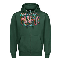 Sports Green glitter and dirt mama of both Zipper Hoodie - RacoonDesign