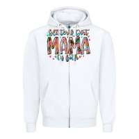 White glitter and dirt mama of both Zipper Hoodie - RacoonDesign