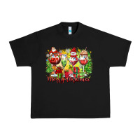 Merry Christmas Wine Glasses Urban Heavy Tee | Teevron