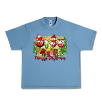 Pebble Blue merry christmas wine glasses Urban Heavy Tee - Zillion Design Studio