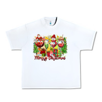 White merry christmas wine glasses Urban Heavy Tee - Zillion Design Studio