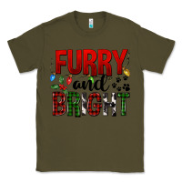 Army Green Furry And Bright Classic Tee - FaDigitalArtStudio