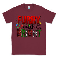 Burgundy Furry And Bright Classic Tee - FaDigitalArtStudio
