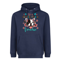 Navy life is better with a frenchie Heavyweight Hoodie - Jasminsmagicworld