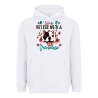 White life is better with a frenchie Heavyweight Hoodie - Jasminsmagicworld