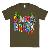 Army Green summer break Classic Tee - Zillion Design Studio