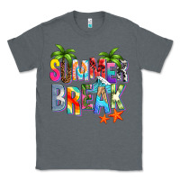 Charcoal Heather summer break Classic Tee - Zillion Design Studio