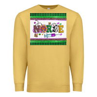 Antique Gold mardi gras nurse Premium Sweatshirt - Artiststas
