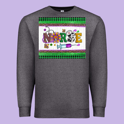 Mardi Gras Nurse Premium Sweatshirt Designed By Artiststas
