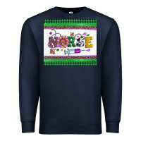 Navy mardi gras nurse Premium Sweatshirt - Artiststas