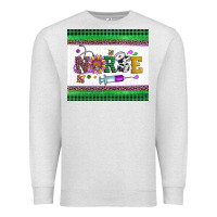 Oatmeal Heather mardi gras nurse Premium Sweatshirt - Artiststas