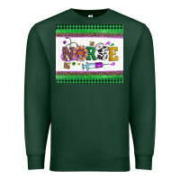 Sports Green mardi gras nurse Premium Sweatshirt - Artiststas