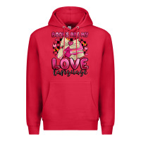Cardinal books are my love language Premium Hoodie - MaliasSmallBusiness