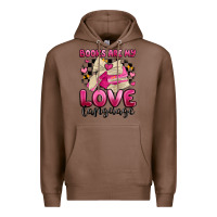 Chestnut books are my love language Premium Hoodie - MaliasSmallBusiness