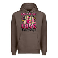 Coffee books are my love language Premium Hoodie - MaliasSmallBusiness