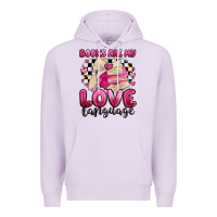 Lilac books are my love language Premium Hoodie - MaliasSmallBusiness