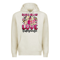 Oatmeal Heather books are my love language Premium Hoodie - MaliasSmallBusiness