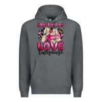 Rock books are my love language Premium Hoodie - MaliasSmallBusiness